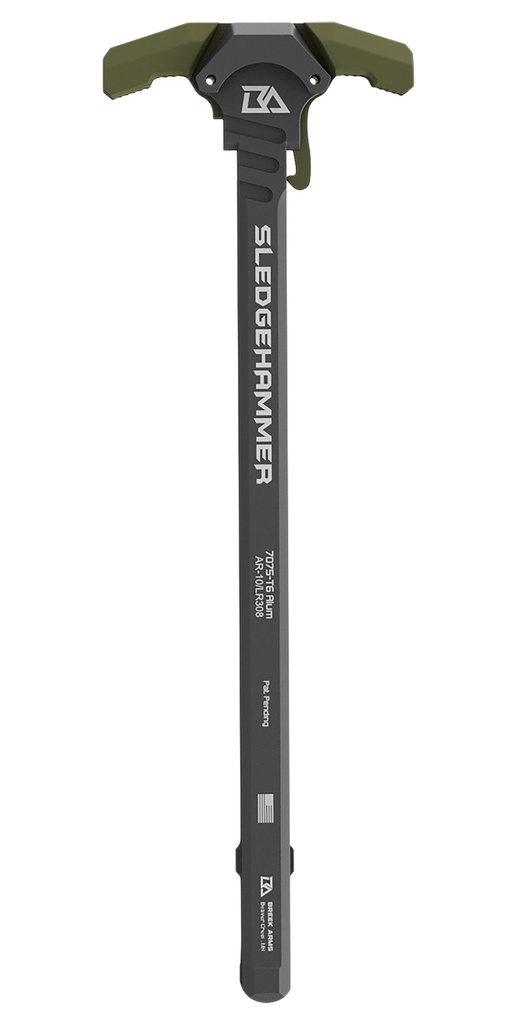 Breek Arms BRK6010RGREEN Sledgehammer Charging Handle AR-10/LR-308 OD Green Aluminum