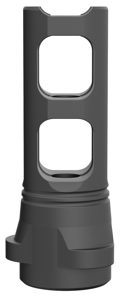 Breek Arms BRK4310 Breek LOK 3QD Gemini Dual-Port Black Nitride Steel 1/2"x28 Threads 223 Cal/5.56mm
