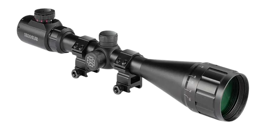 Konus 7349 Fighter 4-16x50mm Illuminated BDC Reticle, Includes Rings