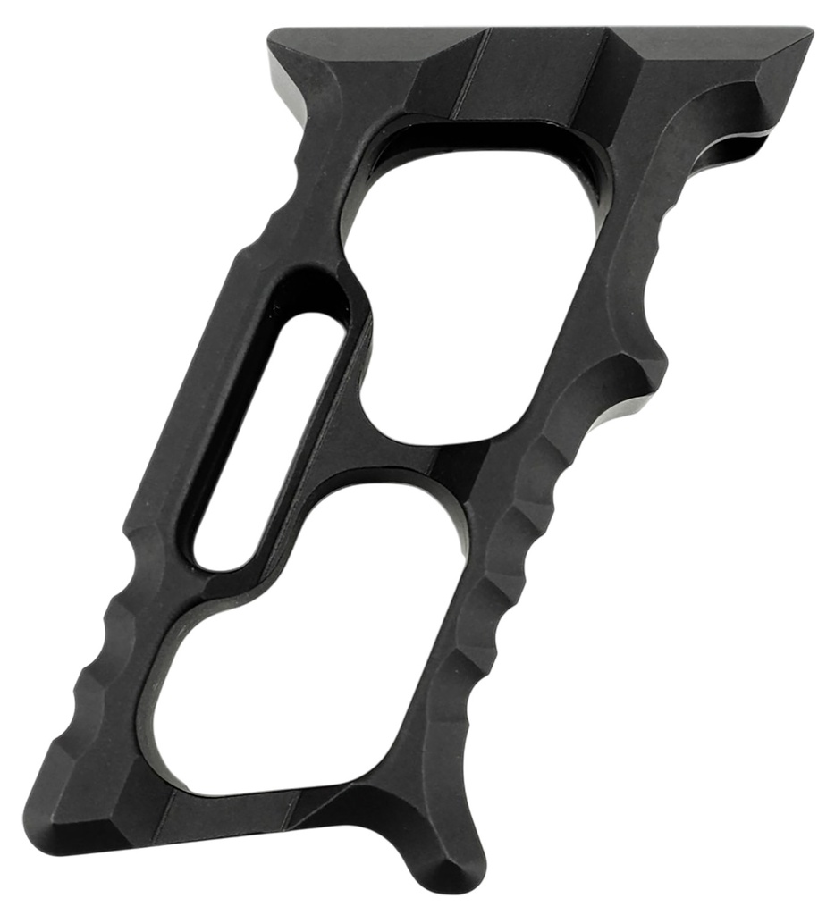 Tyrant CNC TD552BLKM1 Minivert Grip Halo Black Aluminum Fits AR15