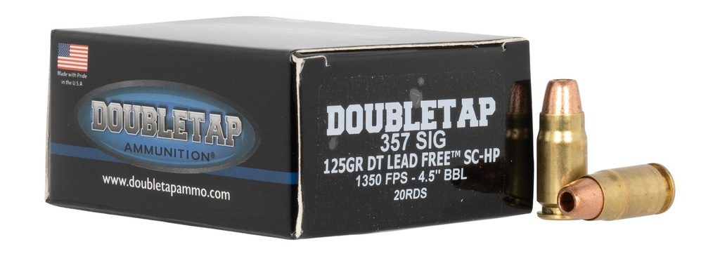 DoubleTap Ammunition DTAP 357S125X     357S   125 SR KD AX-GO     20/50
