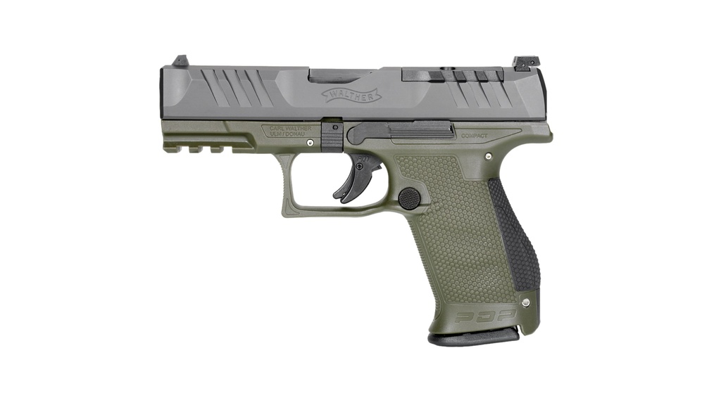 Walther Arms PDP 9MM COMPACT 4" BLACK/GREEN OR 10+1