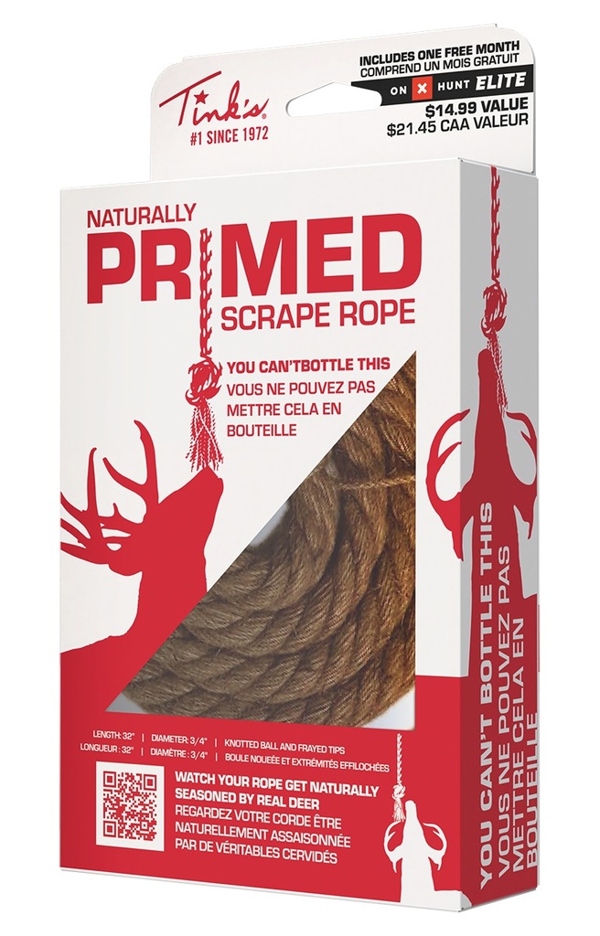 DEAD DOWN WIND (ARCUS) TINKS W5946    PRIMED SCRAPE ROPE