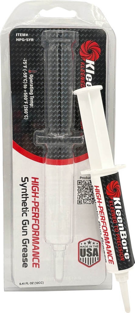 Kleen-Bore KLN KB-HPG      HP SYN GUN GREASE SYRINGE 11CC
