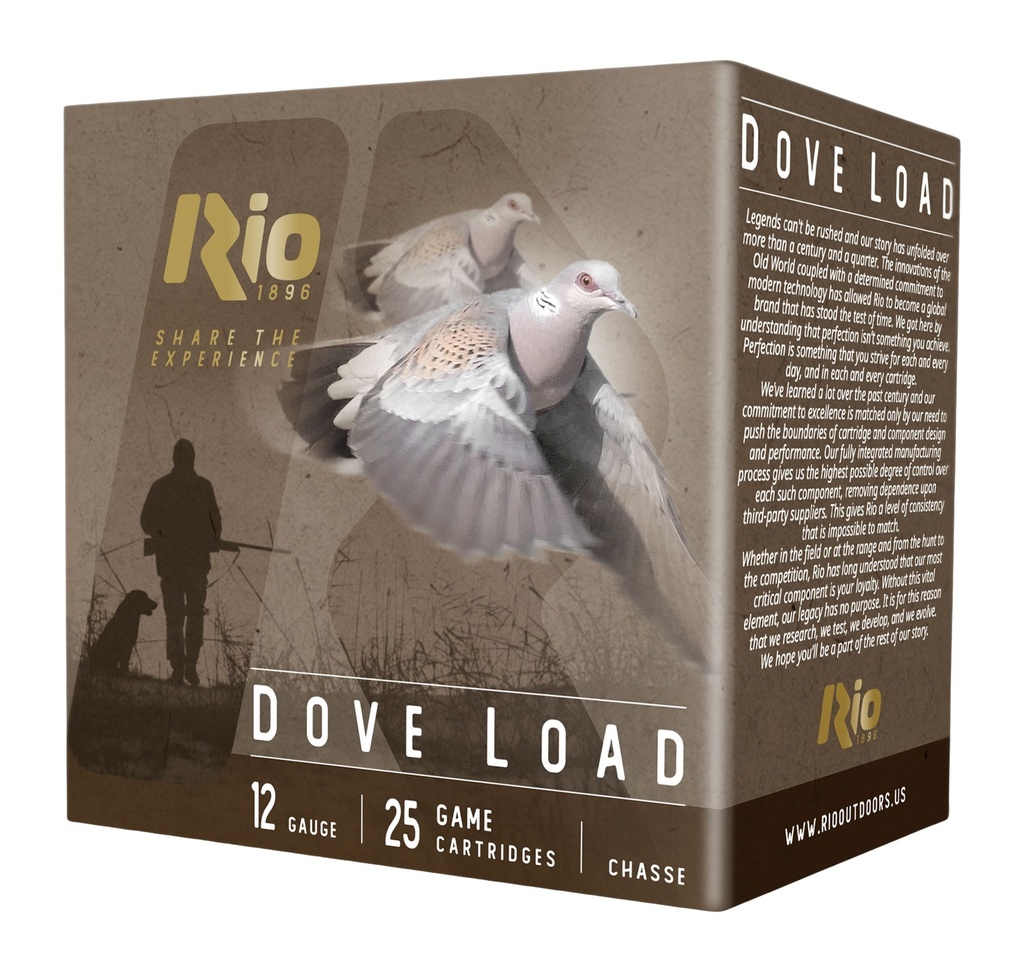 RIO RDL32HV8   DOVE LOAD 12G  2-3/4  8       25/10