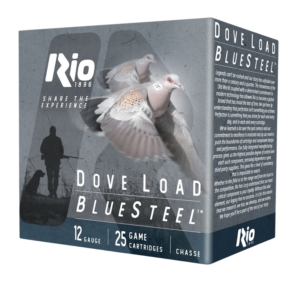 RIO DLBS286    DOVE LOAD 12G  2-3/4  6       25/10