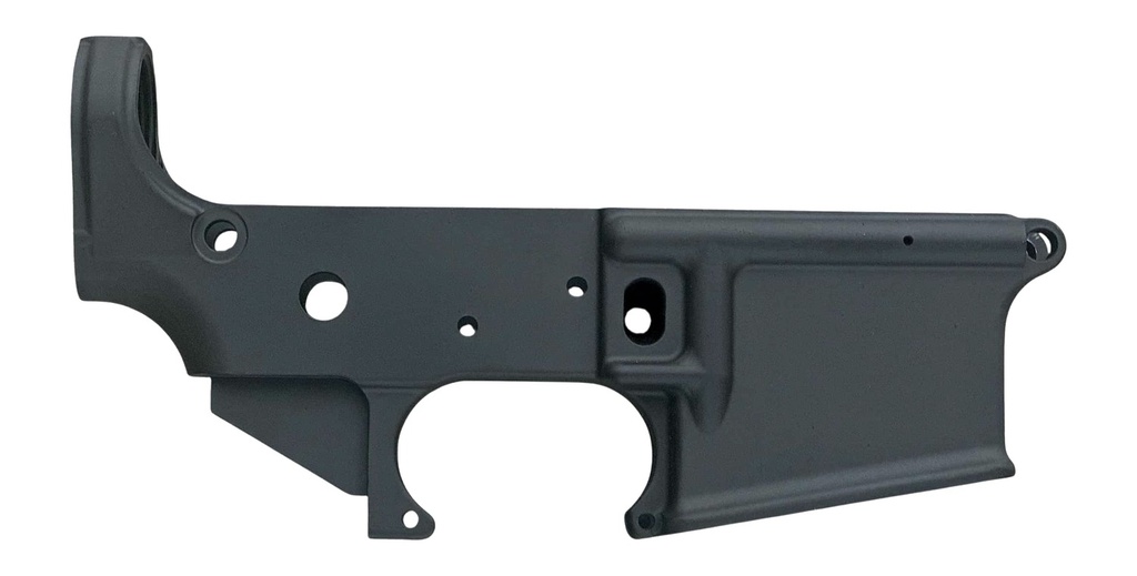 White Label Armory WLA-LOW-1031-01 Forged Lower Receiver  Multi Black Hardcoat Anodize AR-15