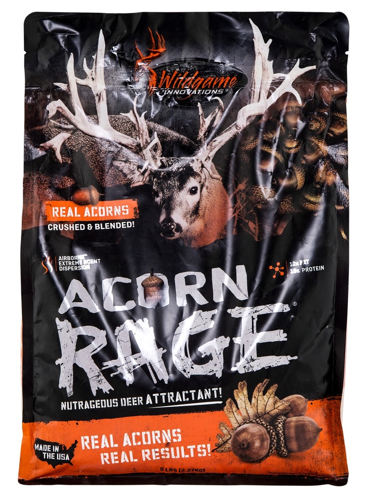 WILDGAME INNOVATIONS GSM WGI WGI-WLD381    ACORN RAGE/5LB (3 BAGS/CS)