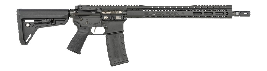 Black Rain Ordnance SSPABLK SSP  5.56 NATO 30+1 16" Black Nitride Threaded Barrel, Black Armor Cerakote Aluminum Receiver w/Picatinny Rail, Magpul MOE SL Black Polymer Stock, Black Magpul Grip