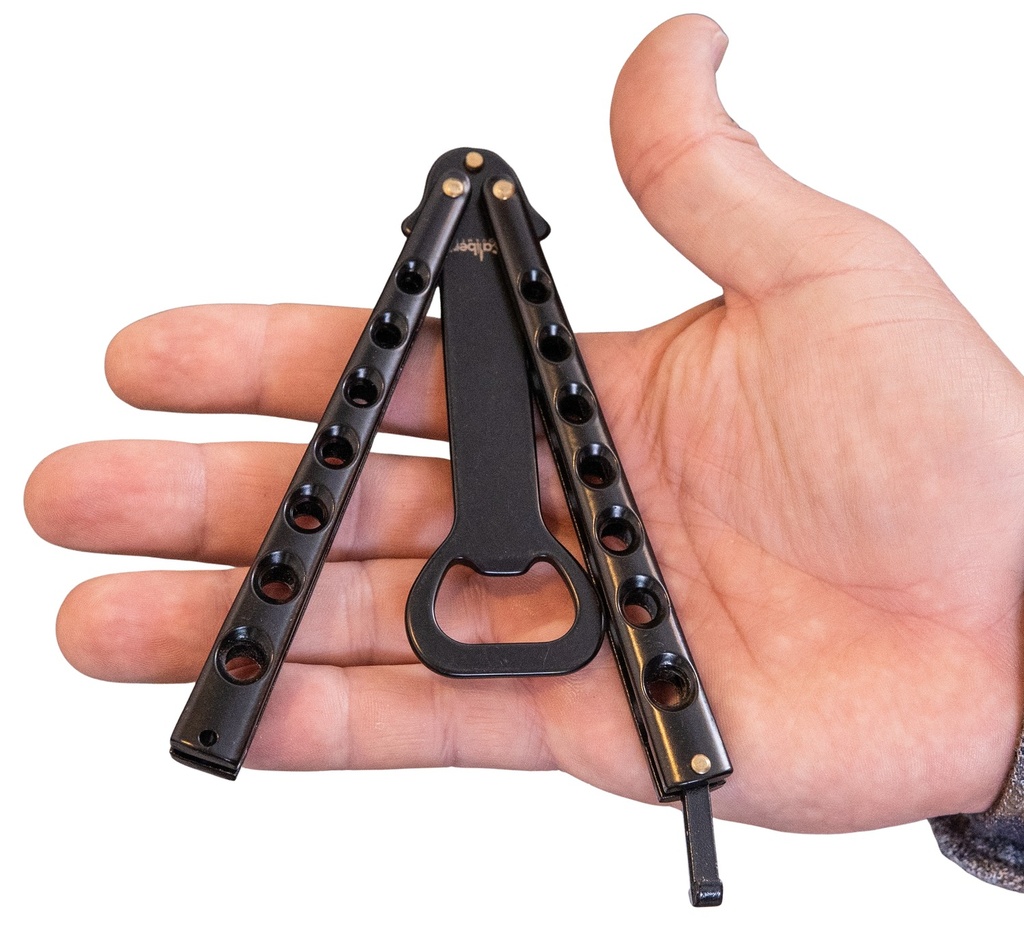 S&W Pepper Spray CAMP CBG-BF1021BK BUTTERFLY BOTTLE OPENER BLACK