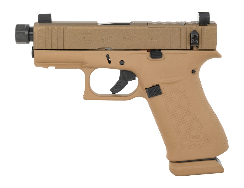 Glock UX4350204NR15ORBOPUPNS G43X 9mm Luger 15+1 3.41" Steel Serrated Slide Ambidextrous