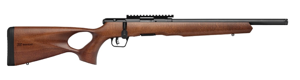 Savage Arms B22 22LR BLK/WOOD 18" THD