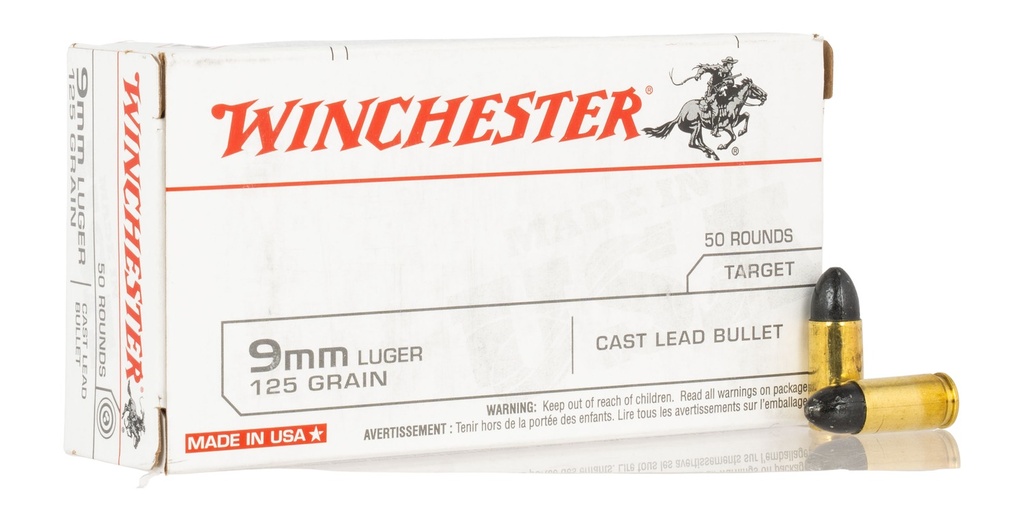 Winchester Ammo WIN USA9MM125       9MM     125 US TRGT      50/10