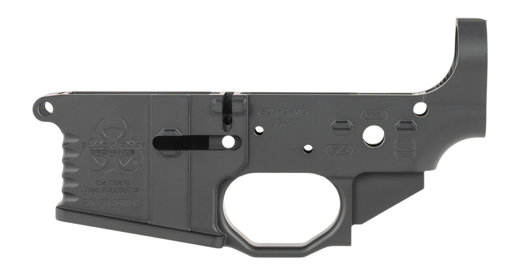Black Rain BRO BRO-MLR-ABLK BRO MILLED LOWER REC CERAKOTE