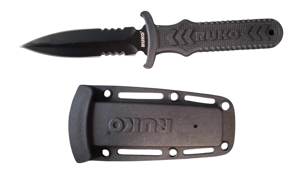 RYNOBLADE KNIVES RUKO RUK0097L        440A TIN 4"SPEAR PNT BOOTCLIP