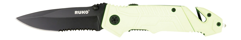 RYNOBLADE KNIVES RUKO RUK0144SHG-CS   440A 3-1/4"HIVIZ GRN FOLDING