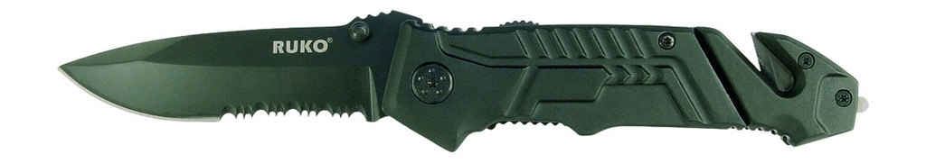 RYNOBLADE KNIVES RUKO RUK0144S        440A 3-1/4"BLK RUBBER FOLDING