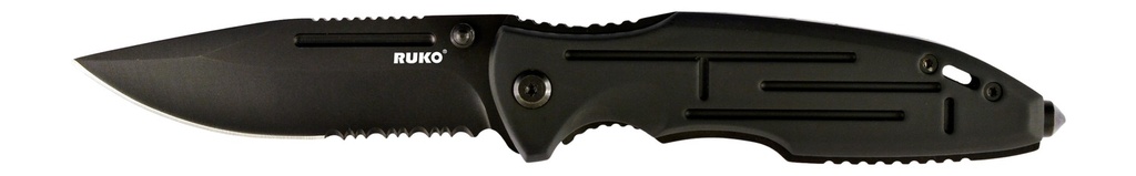 RYNOBLADE KNIVES RUKO RUK0153-CS   440A 3-1/2"BLACK ANODIZED FOLDING