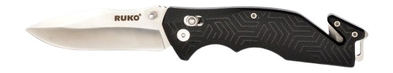 RYNOBLADE KNIVES RUKO RUK0188BK-CS 420A 3.5"RESCUE GFR FOLDING