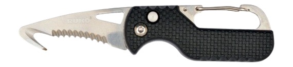 RYNOBLADE KNIVES RUKO RUK0194BK-CS  RESCUE 1.75" BLK GFR FOLDING