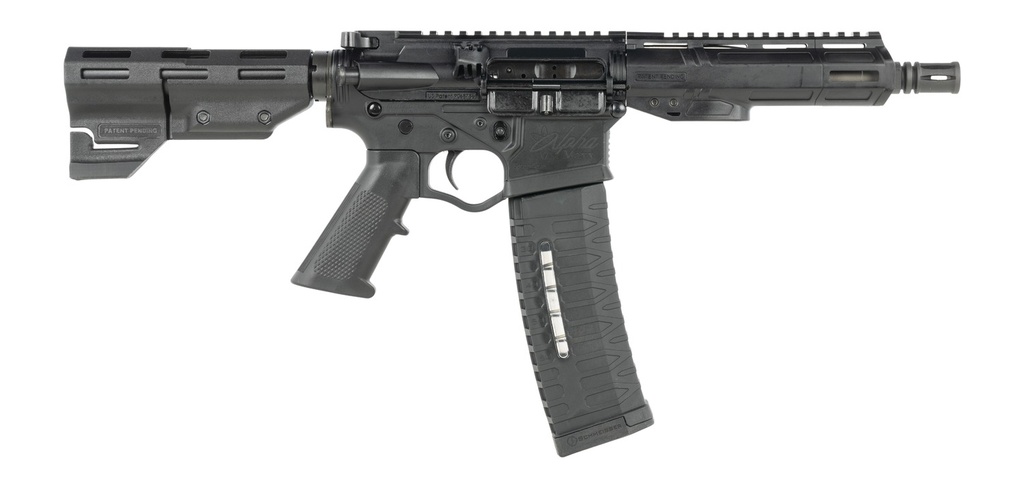 ATI ATIGAX5567ML60TBNS Alpha Maxx 5.56 NATO 60+1 7.50" Black Threaded Barrel, Black Receiver w/Picatinny Rail, Black Polymer Blade, Black A2 Grip
