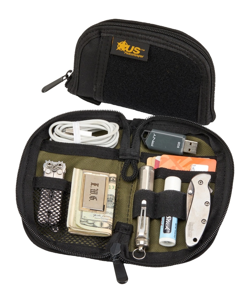 US PeaceKeeper USP P22036  EDC POCKET ORGANIZER BLK/ODG