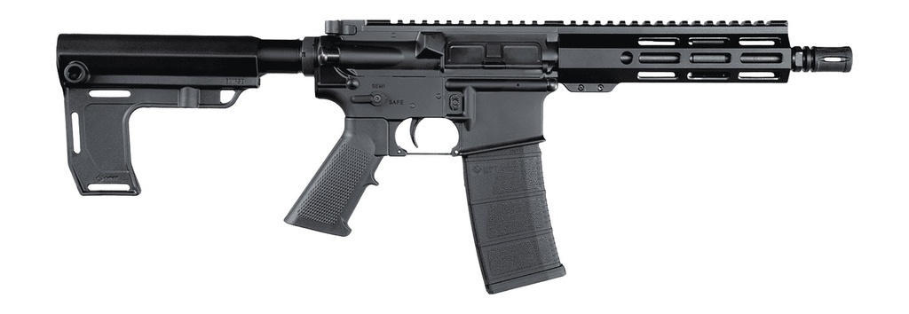 Andro Corp Industries 5568CBMPS ACI-15 CQB 5.56 NATO 30+1 8" Black Nitride Threaded Barrel, Black Anodized Aluminum Receiver w/Picatinny Rail, M-LOK Handguard, Black Polymer SBA3 Pistol Brace, A2 Grip
