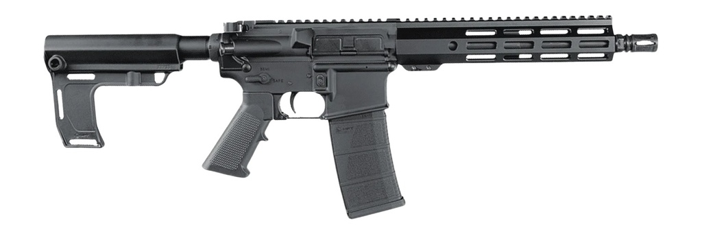 Andro Corp Industries 30010HBMPS ACI-15 Halo 300 Blackout 30+1 10" Black Nitride Threaded Barrel, Black Anodized Aluminum Receiver w/Picatinny Rail, M-LOK Handguard, Black Polymer SBA3 Pistol Brace, A