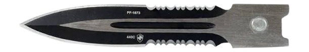 TEMPLAR KNIFE TEMP L3-BR-43-1 LRG  G3 ZINC BLK RUBBER DAGGER SER