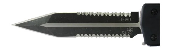 TEMPLAR KNIFE TEMP S3-BR-43-1 SML  G3 ZINC BLACK RUBBER DAGGER SER