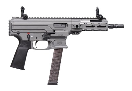 PW ARMS INC Panzer Arms PAARP9PCCTG ARP9 9mm Luger 33+1 6.50" Black Barrel, Tactical Gray Aluminum Receiver w/Picatinny Rail, Rear Picatinny Rail, Black Polymer Grip, Ambidextrous