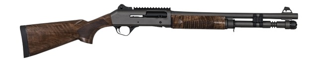 PW ARMS INC Panzer Arms PAM4TSDGNWS M4 12 Gauge Semi-Auto 3" 5+1 18.50" Disruptive Gray Barrel & Aluminum Receiver w/Picatinny Rail, Fixed Turkish Walnut Stock