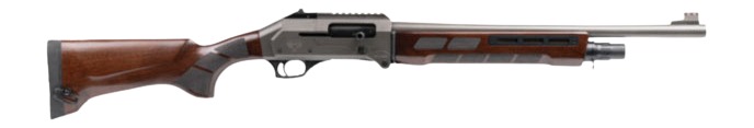 PW ARMS INC Panzer Arms PAFS1PROFSGREW FS1 Pro 12 Gauge Semi-Auto 3" 4+1 20" Black Shrouded Barrel, Disruptive Gray Cerakote Aluminum Receiver w/Picatinny Rail, Fixed Walnut Stock, Right Hand