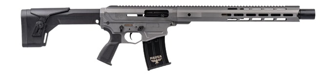 PW ARMS INC Panzer Arms PAAR12GLF AR12 G5 12 Gauge Semi-Auto 5+1 18.50" Gray Cerakote Aluminum/Polymer Receiver w/Picatinny Rail, M-LOK Handguards, Black Synthetic Stock