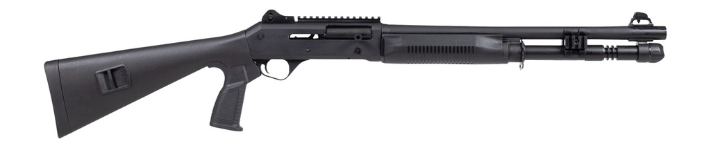 PW ARMS INC Panzer Arms PAM4TSSB M4 12 Gauge Semi-Auto 3" 5+1 18.50" Black Barrel, Black Aluminum Receiver w/Picatinny Rail, Black Fixed Synthetic Stock, Black Polymer Grip