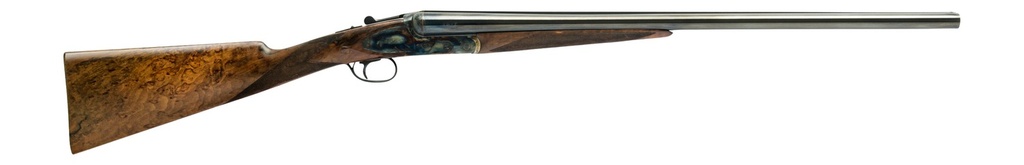 Breda/Dickinson Dickinson LLC  Plantation 12 Gauge Break Open 2.75" 2rd 28" Gloss Blued Side By Side Barrel, True Bone-Charcoal Case Hardening Engraved Receiver, English Style Turkish Walnut Stock
