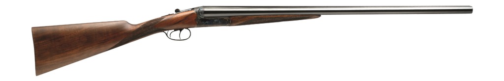 Breda/Dickinson Dickinson LLC  Estate Break Open 2.75" 2rd 26" Side By Side Barrel, True Bone-Charcoal Case Hardening Receiver, English Style Turkish Walnut Stock