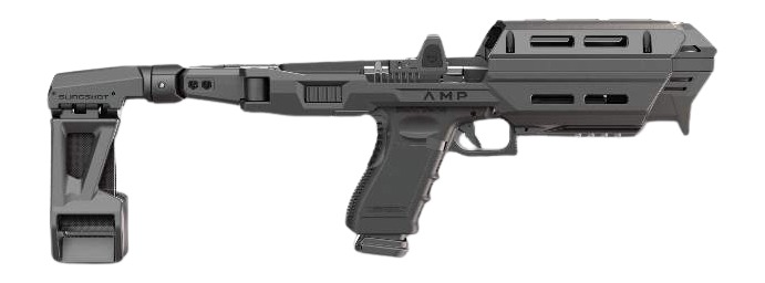 FAB FX-AMPSL-10A1B-BP CON KIT W/BRACE GLOCK 17/19 BLACK