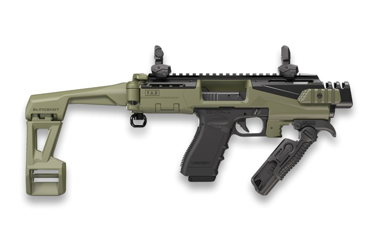 FAB FXKSCOUTSLAG  ADV CON KIT W/BRACE GLOCK 17/19 ODG