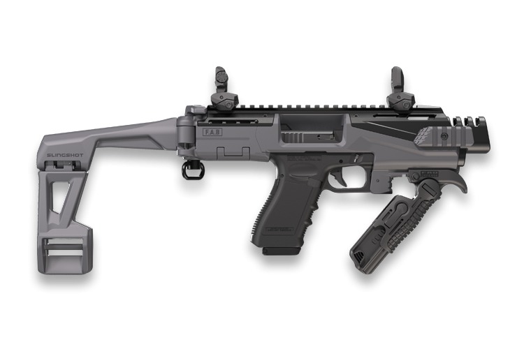 FAB FXKSCOUTSLAGR ADV CON KIT W/BRACE GLOCK 17/19 GRAY