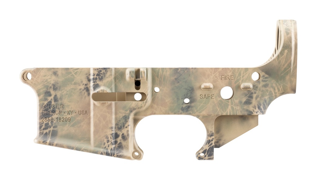 Ruger RUG 28508 AR STRIPPED LOWER FRAZZLE CAMO