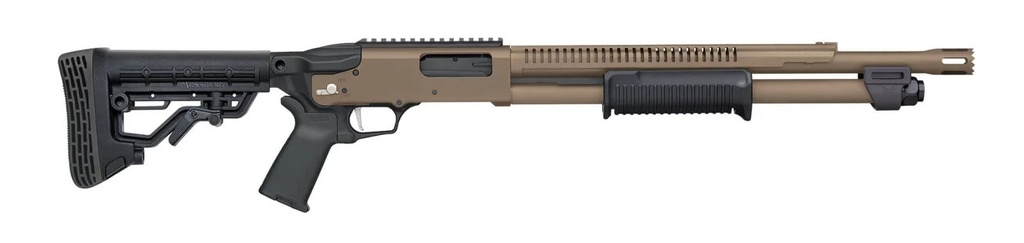 Mossberg 590R 12/18.5 6+1 FDE BREACHER