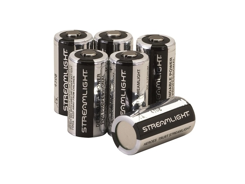 Streamlight CR123A LITHIUM BATTERIES 6PK